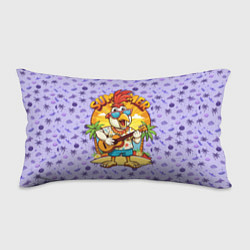 Подушка-антистресс Жаркое лето петух играет на гитаре