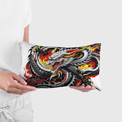 Подушка-антистресс Огнедышащий дракон в японском стиле, цвет: 3D-принт — фото 2