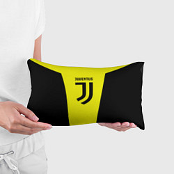 Подушка-антистресс Juventus sport geometry yellow, цвет: 3D-принт — фото 2