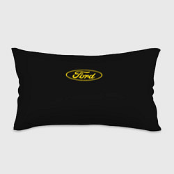 Подушка-антистресс Ford logo yellow, цвет: 3D-принт