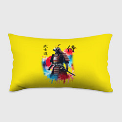 Подушка-антистресс Японский самурай - акварель Япония, цвет: 3D-принт