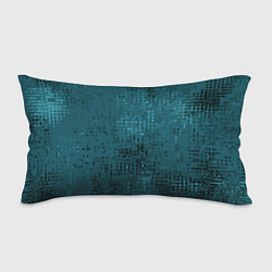 Подушка-антистресс Тёмный бирюзовый абстракция однотонный, цвет: 3D-принт