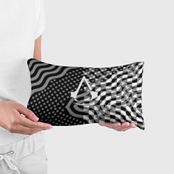 Подушка-антистресс Assassins Creed logo game usa, цвет: 3D-принт — фото 2