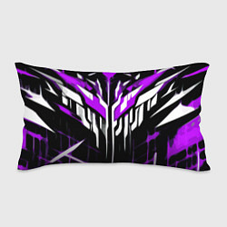Подушка-антистресс Purple and white abstraction on a black background, цвет: 3D-принт
