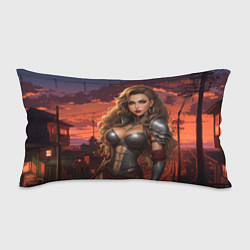 Подушка-антистресс Сексуальная пышная девушка в роскошных рыцарских д