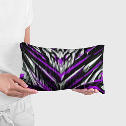 Подушка-антистресс Фиолетово-белые ломаные клыки, цвет: 3D-принт — фото 2