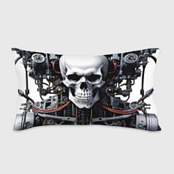 Подушка-антистресс Cyber skull - ai art, цвет: 3D-принт