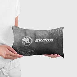 Подушка-антистресс Skoda - grey gradient по-горизонтали, цвет: 3D-принт — фото 2