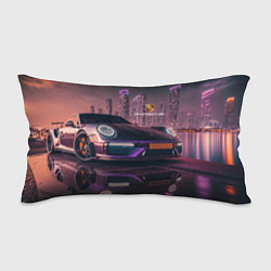 Подушка-антистресс Porshe neon city, цвет: 3D-принт
