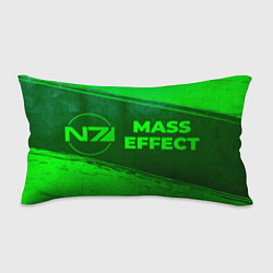 Подушка-антистресс Mass Effect - green gradient по-горизонтали, цвет: 3D-принт