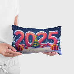 Подушка-антистресс Елка 2025, цвет: 3D-принт — фото 2