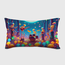 Подушка-антистресс Квинтет скелетов музицирует на грибной поляне