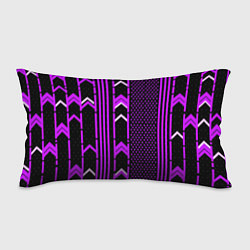 Подушка-антистресс Фиолетовые обои на чёрном фоне, цвет: 3D-принт