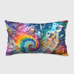 Подушка-антистресс Абстрактное граффити с лицом девушки