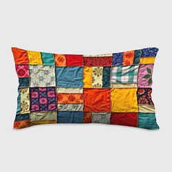 Подушка-антистресс Пэчворк из ярких тканей