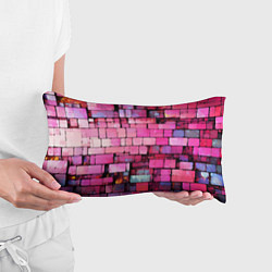 Подушка-антистресс Pink bricks, цвет: 3D-принт — фото 2