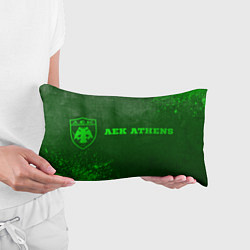 Подушка-антистресс AEK Athens - green gradient по-горизонтали, цвет: 3D-принт — фото 2