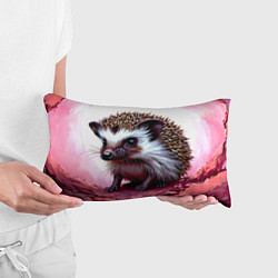 Подушка-антистресс Ежик в розовом свете, цвет: 3D-принт — фото 2