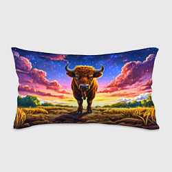 Подушка-антистресс Буйвол в звездной ночи