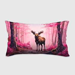 Подушка-антистресс Лось в розовом лесу