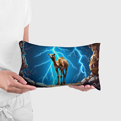 Подушка-антистресс Верблюд и удар молнии, цвет: 3D-принт — фото 2