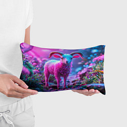 Подушка-антистресс Козлик в розовом, цвет: 3D-принт — фото 2