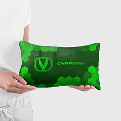 Подушка-антистресс Changan - green gradient по-горизонтали, цвет: 3D-принт — фото 2