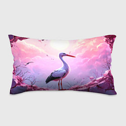 Подушка-антистресс Аист в розовых облаках