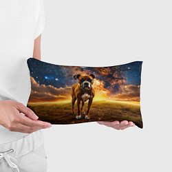 Подушка-антистресс Немецкий боксер и звездное небо, цвет: 3D-принт — фото 2