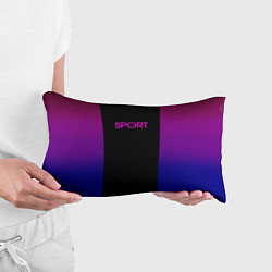 Подушка-антистресс Sport сине-розовый текстура, цвет: 3D-принт — фото 2