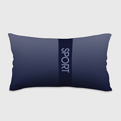 Подушка-антистресс Sport тёмно-синий вертикальная полоса, цвет: 3D-принт