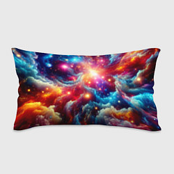 Подушка-антистресс Colorfull neon space clouds - ai art fantasy, цвет: 3D-принт
