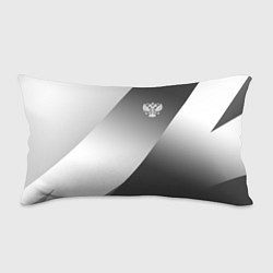Подушка-антистресс Герб России серый градиент, цвет: 3D-принт