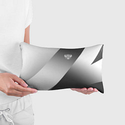 Подушка-антистресс Герб России серый градиент, цвет: 3D-принт — фото 2