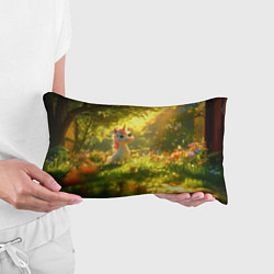 Подушка-антистресс Единорог в летнем лесу, цвет: 3D-принт — фото 2