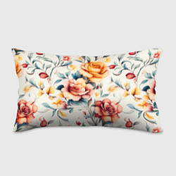 Подушка-антистресс Паттерн с переплетением цветов, цвет: 3D-принт