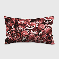 Подушка-антистресс Растения против зомби в красном цвете