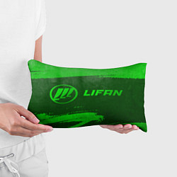 Подушка-антистресс Lifan - green gradient по-горизонтали, цвет: 3D-принт — фото 2