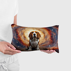 Подушка-антистресс Бассет-хаунд в космосе, цвет: 3D-принт — фото 2
