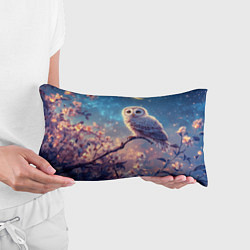 Подушка-антистресс Сова на фоне ночного неба, цвет: 3D-принт — фото 2