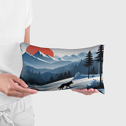 Подушка-антистресс Лиса в горах, цвет: 3D-принт — фото 2