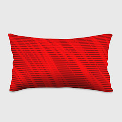 Подушка-антистресс Красный полосатый, цвет: 3D-принт