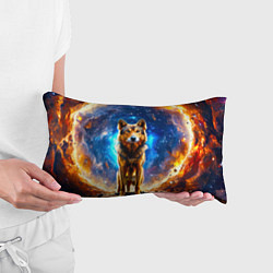 Подушка-антистресс Волкодав в космосе, цвет: 3D-принт — фото 2