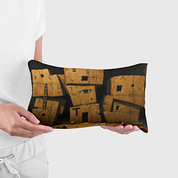 Подушка-антистресс Глаза в каменных домах, цвет: 3D-принт — фото 2