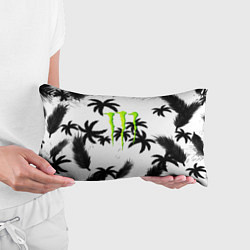 Подушка-антистресс Monster energy пальмы, цвет: 3D-принт — фото 2