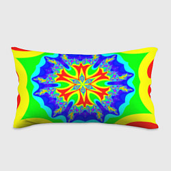 Подушка-антистресс Неоновая психоделика узор, цвет: 3D-принт