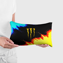 Подушка-антистресс Monster energy огненные краски, цвет: 3D-принт — фото 2
