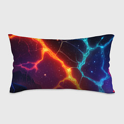 Подушка-антистресс Сине-оранжевые молнии текстура