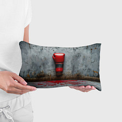 Подушка-антистресс Кикбоксеркие перчатки на сером, цвет: 3D-принт — фото 2