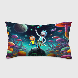 Подушка-антистресс Рик и Морти на планете сказочных грибов, цвет: 3D-принт